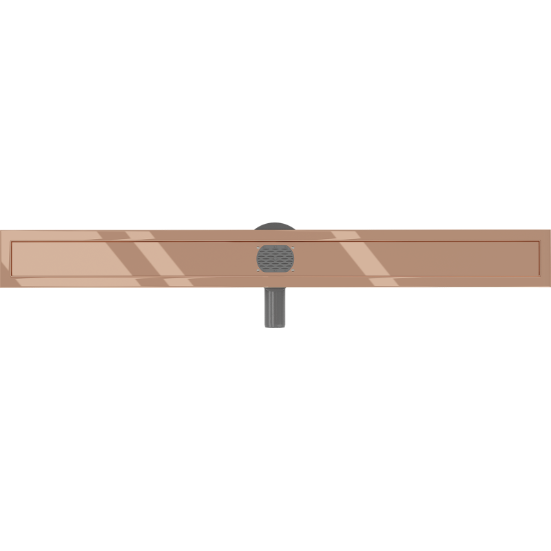 Mexen Flat 360° cuerpo giratorio para desagüe lineal 80 cm, oro rosa - 1640090